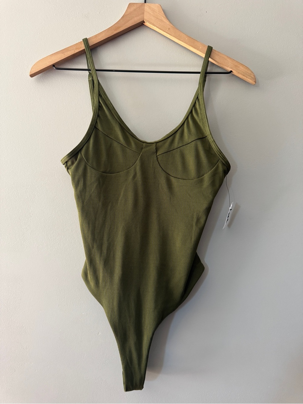 Sunny Co Clothing | Olive green one piece swimsuit | M